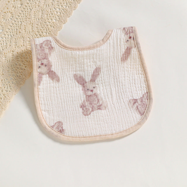 Six-Layer Cotton Gauze U-Shaped Baby Bib