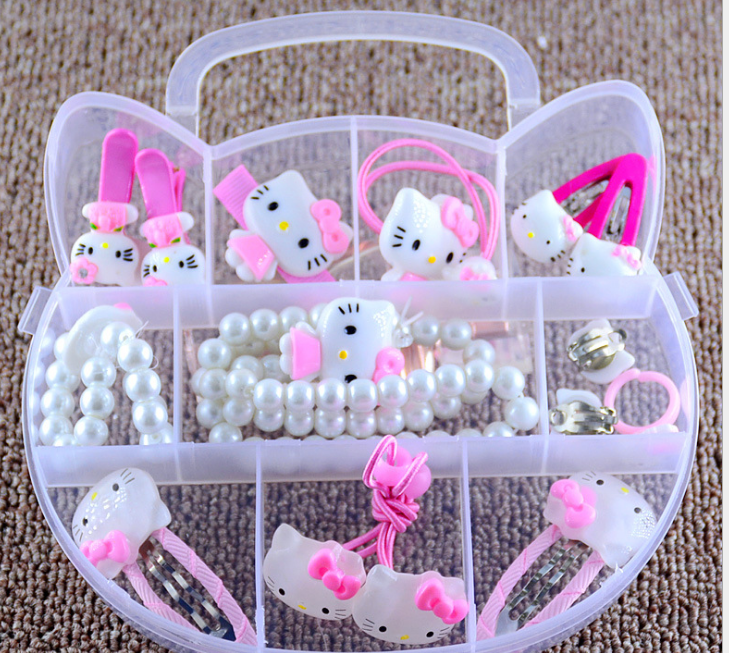 Korean Style Children's Jewelry Gift Set with Hair Accessories