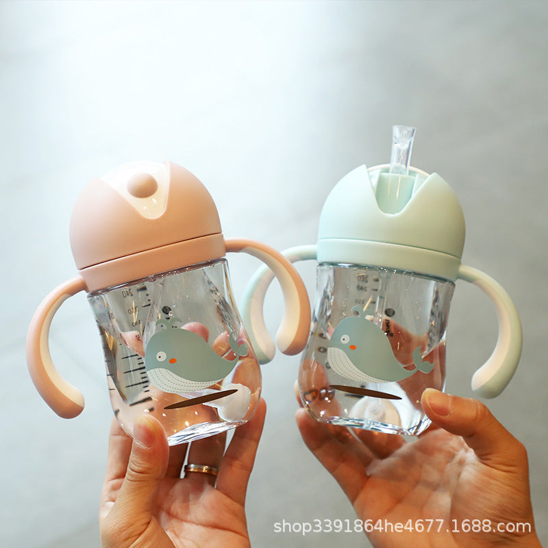 Baby Training Cup with Handle and Weighted Straw