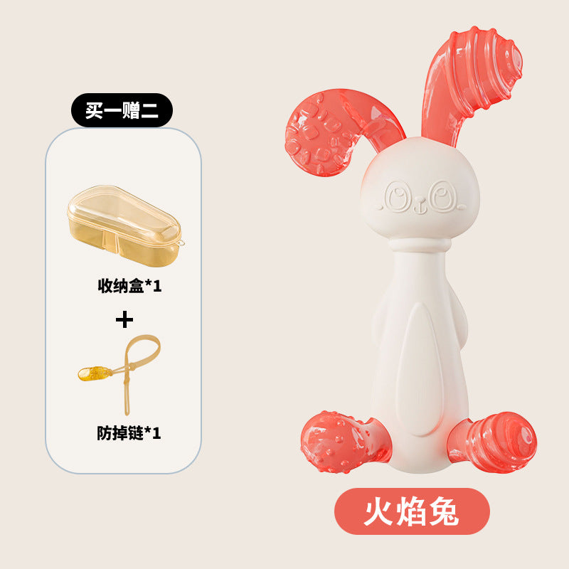 Soft Rubber Baby Grasp Ball Rattle - Sensory Toy