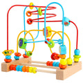 Timy Wooden Bead Maze Roller Coaster Toddler Educational Toy