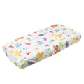 Premium Knit Universal Fit Baby Changing Pad Cover (Sesame Friends)