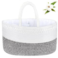 ABenkle X-Large Cotton Rope Baby Diaper Caddy Organizer & Nursery Basket