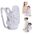 4-in-1 Soft Newborn-to-Toddler Baby Carrier with Pocket (Gray)