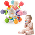 Baby Sensory Teething Ball and Rattle Chew Toy - White