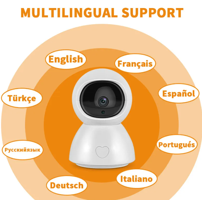 1080P HD Baby Monitor Camera with 100m Night Vision & Alarm