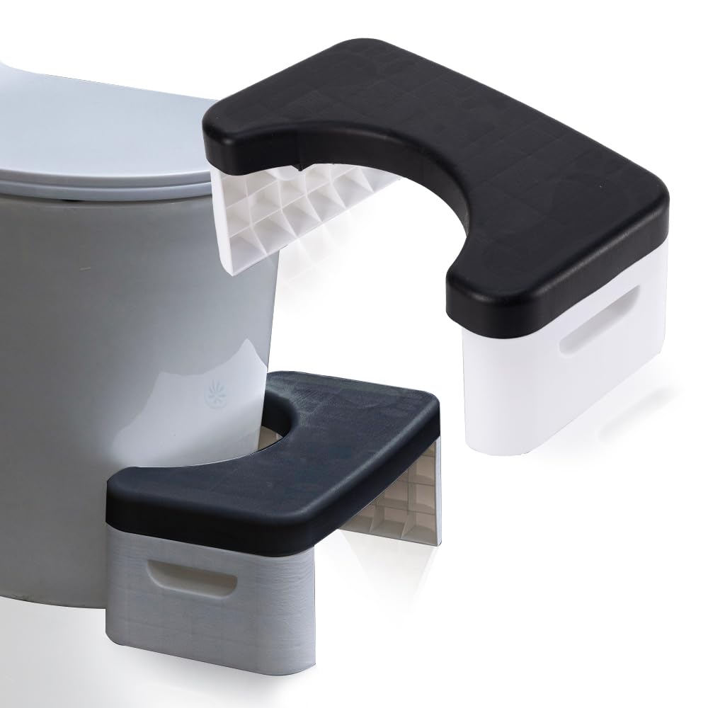 Foldable Non-Slip Toddler Potty Training Step Stool - Black