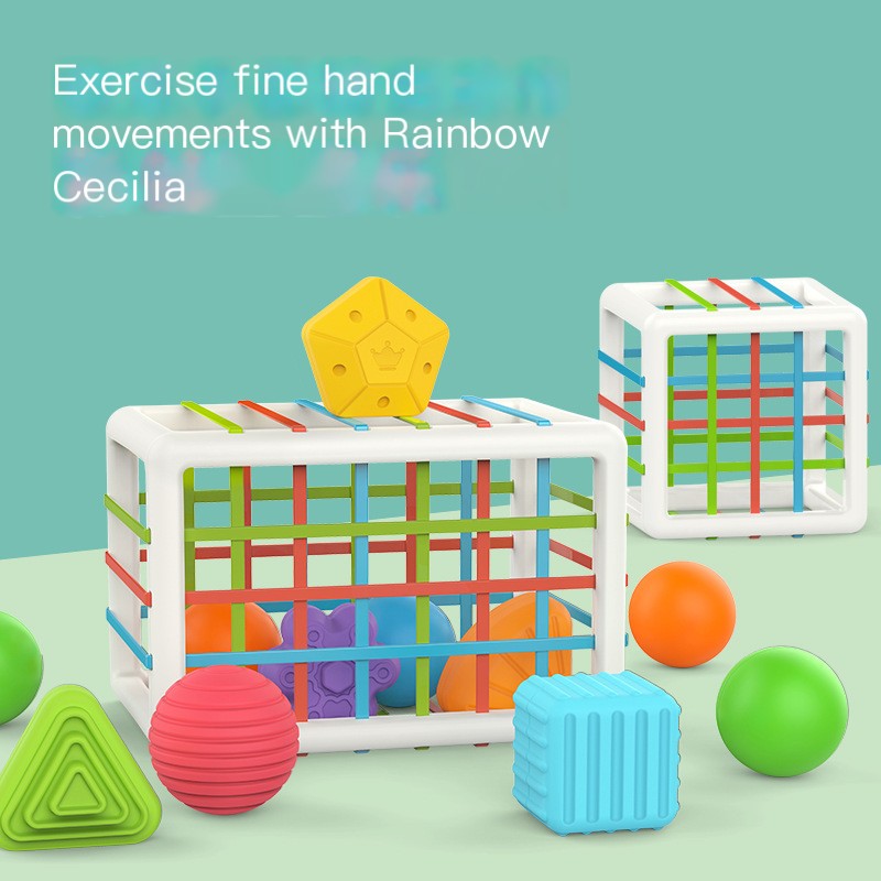 Amazon Rainbow Sensory Baby Grip Training Toy