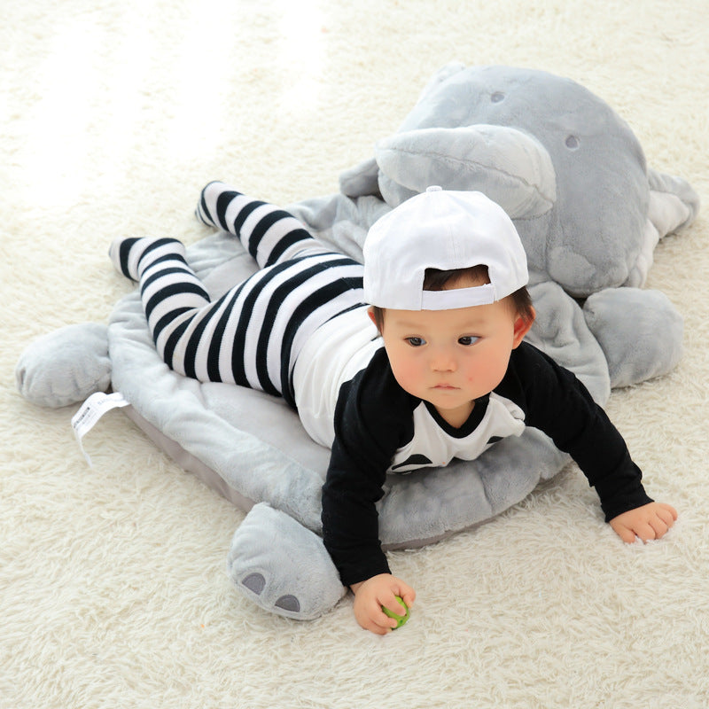 Plush Cute Cartoon Elephant and Fox Baby Play Mat
