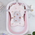 Soft Floating Baby Bath Mat and Pillow - White