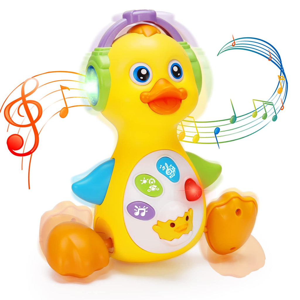 Musical Dancing and Crawling Light-Up Baby Duck Toy