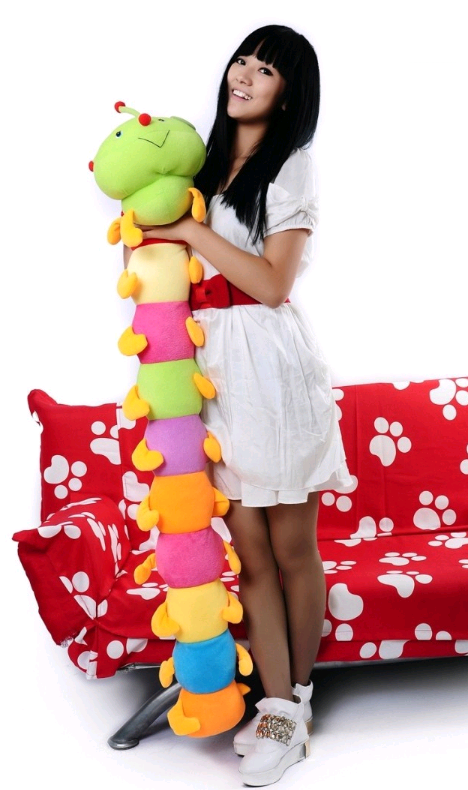 Large Colorful Caterpillar Plush Toy - Creative Doll