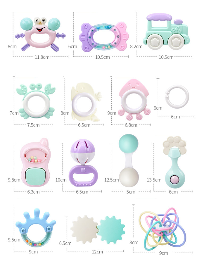 Baby Rattle Toy for Infants 0-12 Months (Teether)