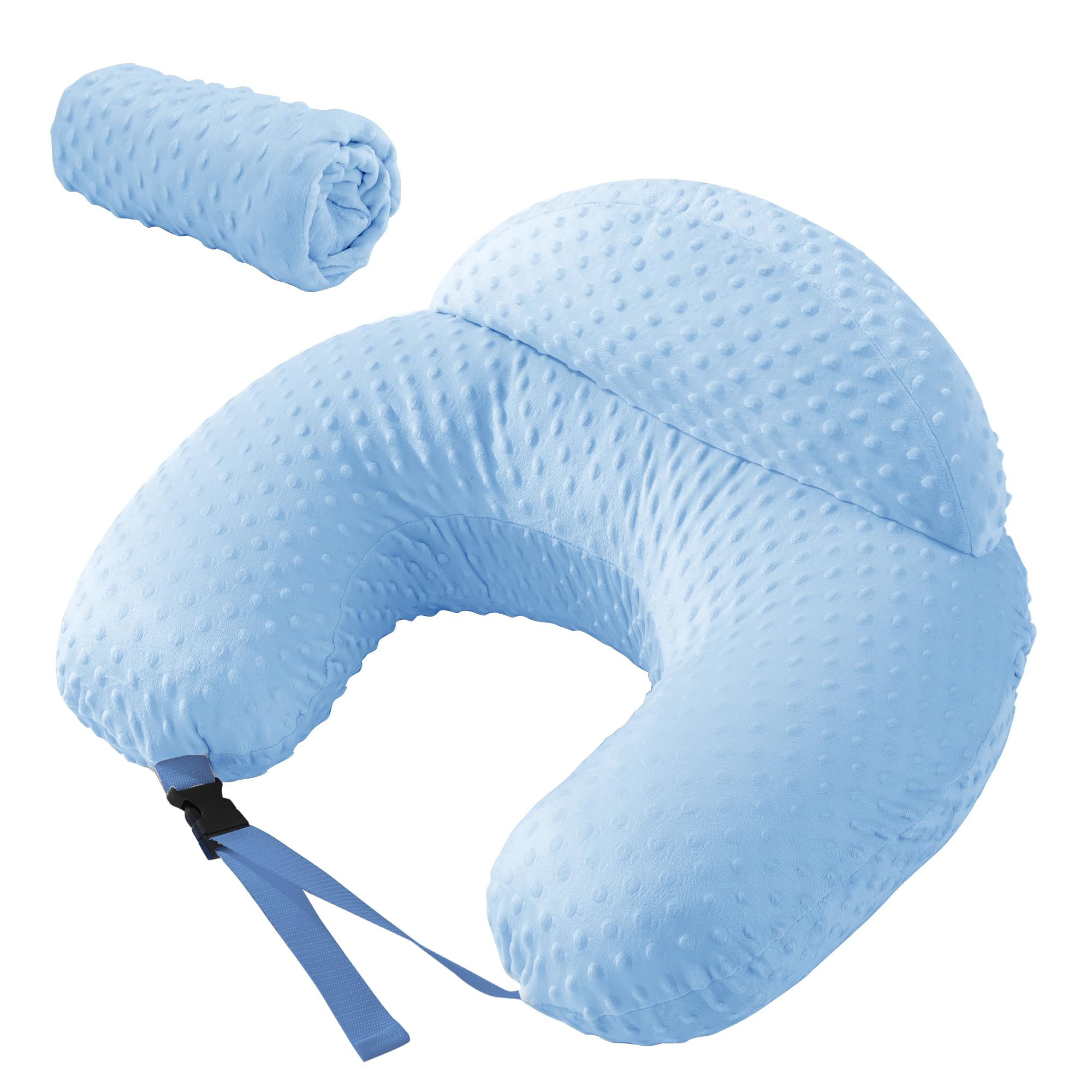 BALAPET Extra-Large Nursing Pillowcase with Adjustable Waistband (Blue)