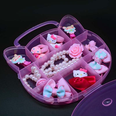 Korean Style Children's Jewelry Gift Set with Hair Accessories