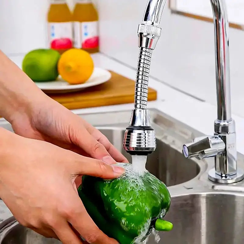 Faucet Extender with Anti-Splash Head and Filter