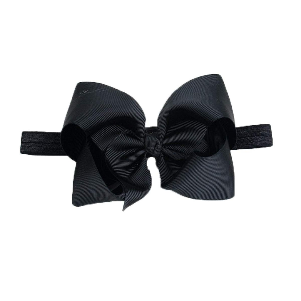 DDazzling Baby Large Hair Bow Headband Hair Accessories Photo Props (Black)