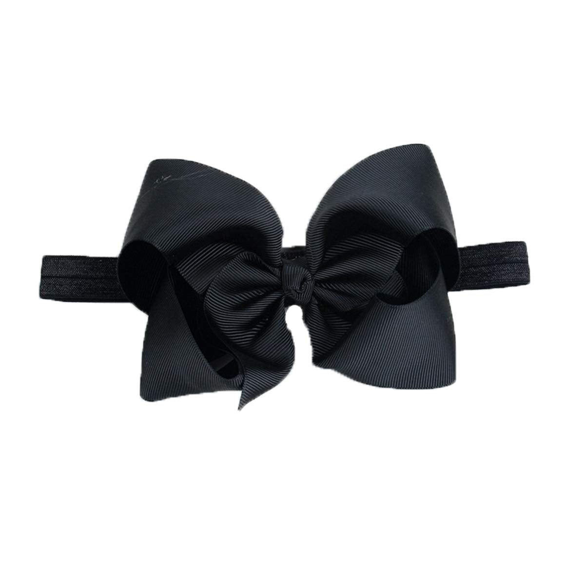 DDazzling Baby Large Hair Bow Headband Hair Accessories Photo Props (Black)