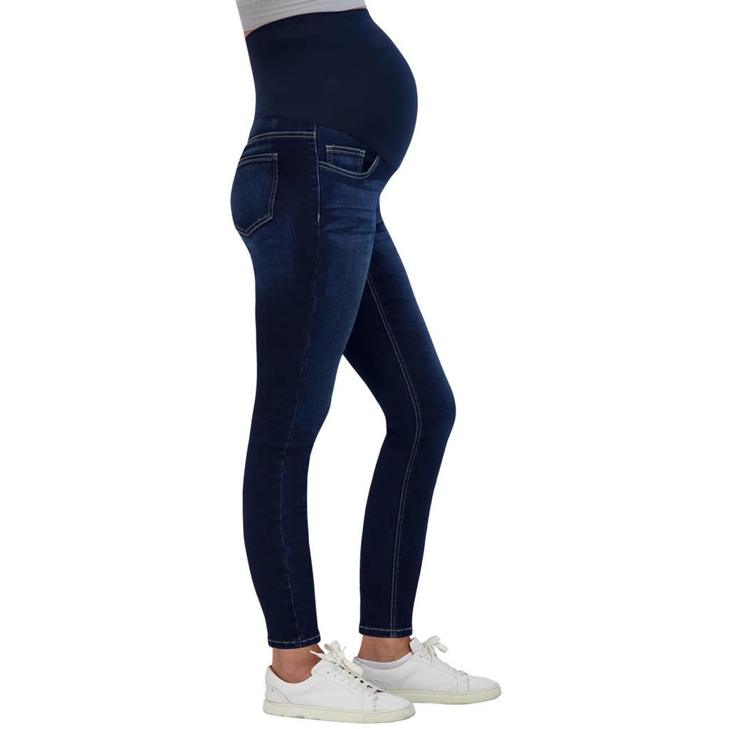 Savi Parker Over-The-Belly Maternity Jeans (Dark Wash, XXL)
