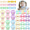 56-Piece Toddler & Baby Hair Ties, Bows & Clips Accessories Set