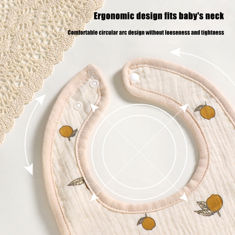 Six-Layer Cotton Gauze U-Shaped Baby Bib