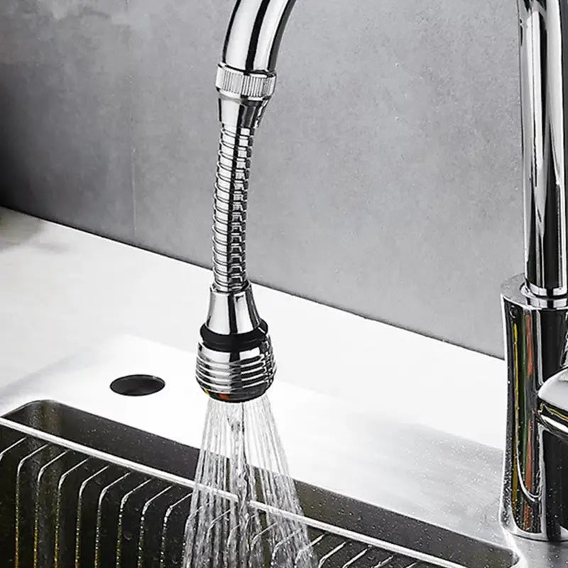 Faucet Extender with Anti-Splash Head and Filter