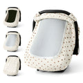 Universal Muslin Cotton Baby Car Seat Canopy & Cover (Heart)