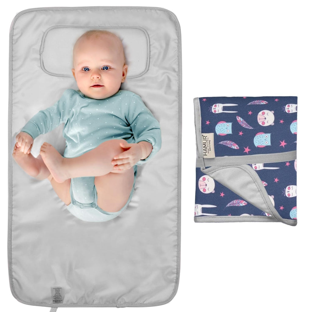 Waterproof Foldable Portable Travel Baby Changing Mat (Purple)