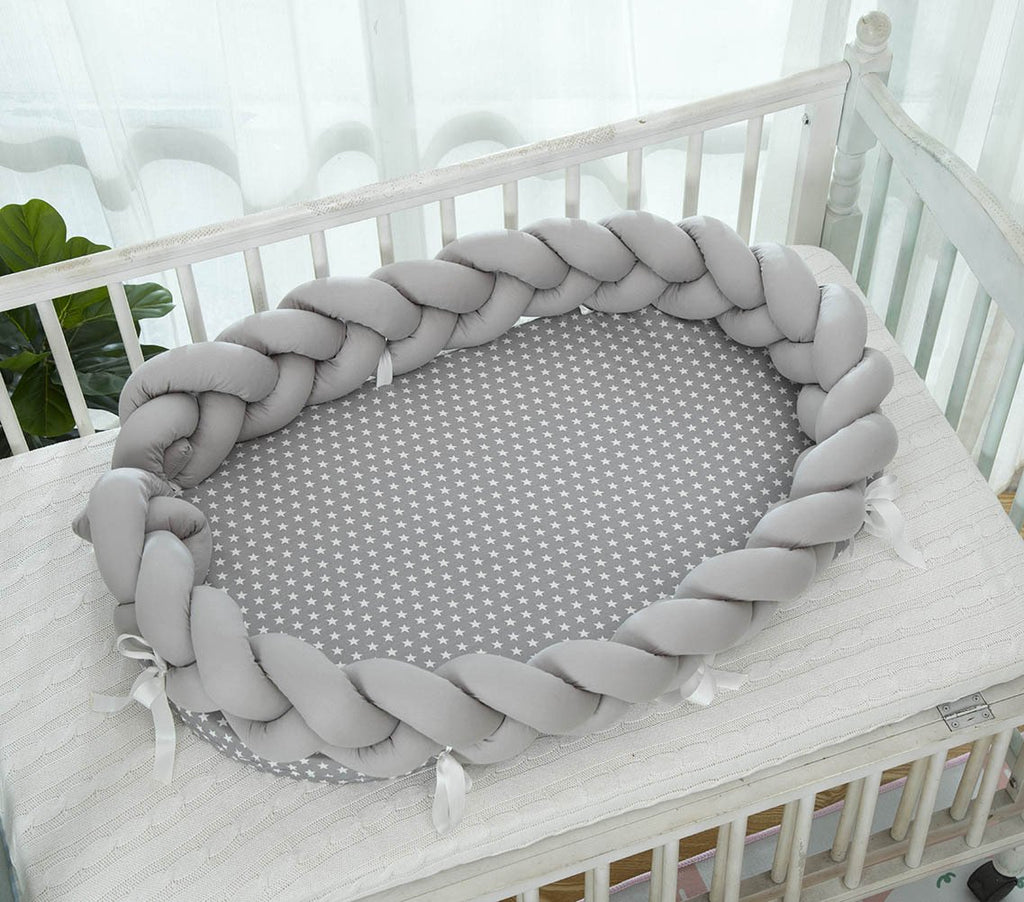 Portable Removable Washable Cotton Woven Folding Crib