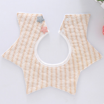 Star Bib - New Pure Cotton Waterproof Baby Bib