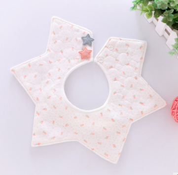 Star Bib - New Pure Cotton Waterproof Baby Bib