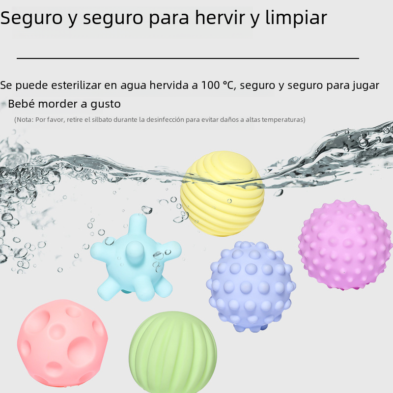 Soft Rubber Touch Ball for Baby Sensory Play