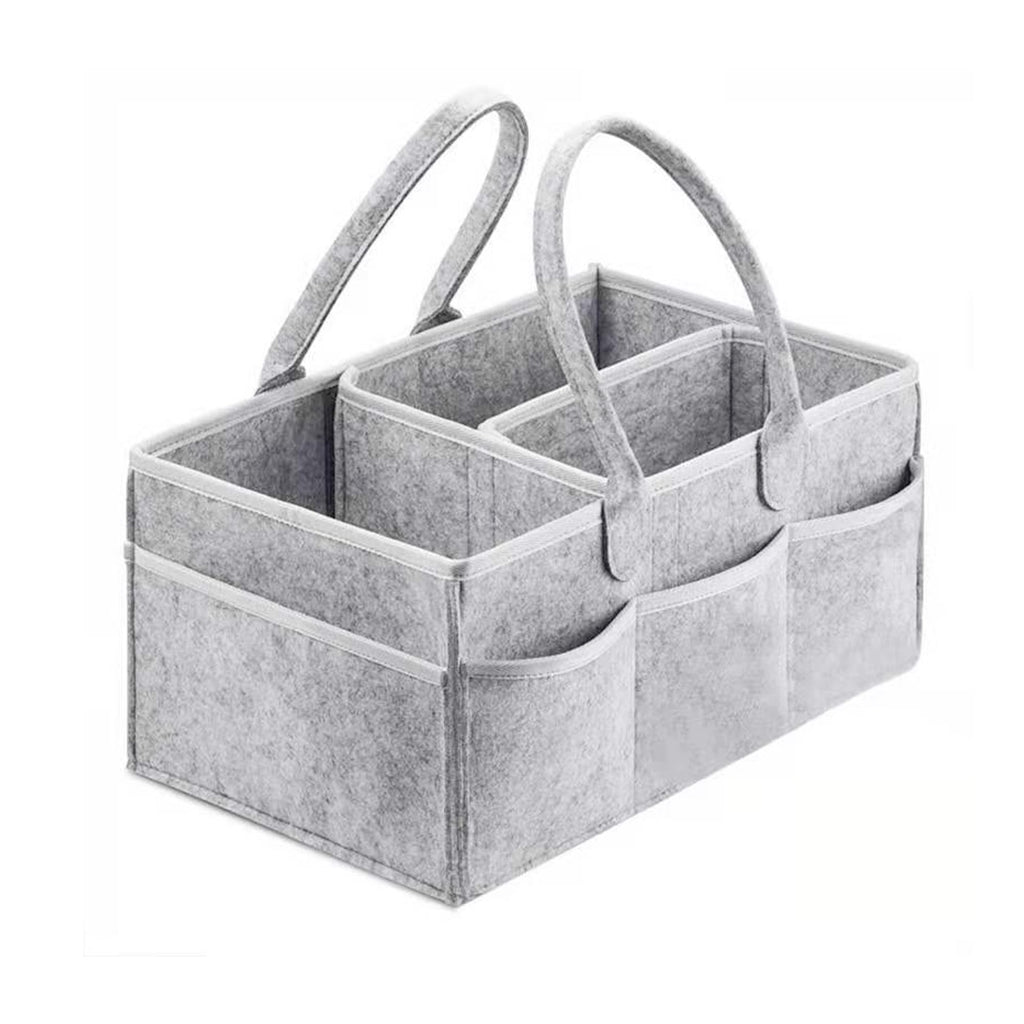 Large Portable Baby Diaper Caddy Organizer & Nursery Storage Tote