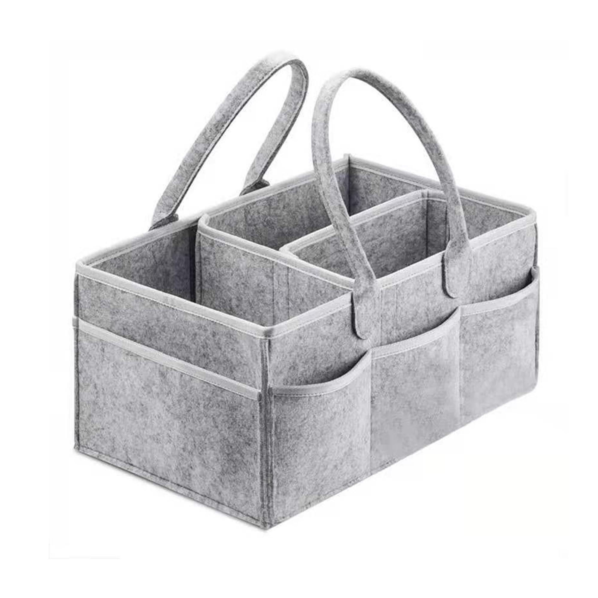 Large Portable Baby Diaper Caddy Organizer & Nursery Storage Tote