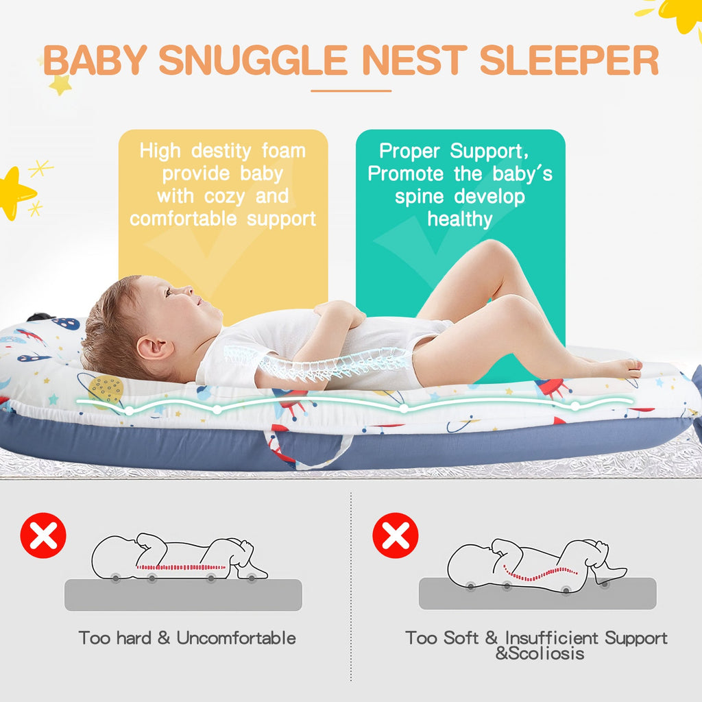 Memory Foam Baby Crib Mattress with Pure Cotton Removable Cover