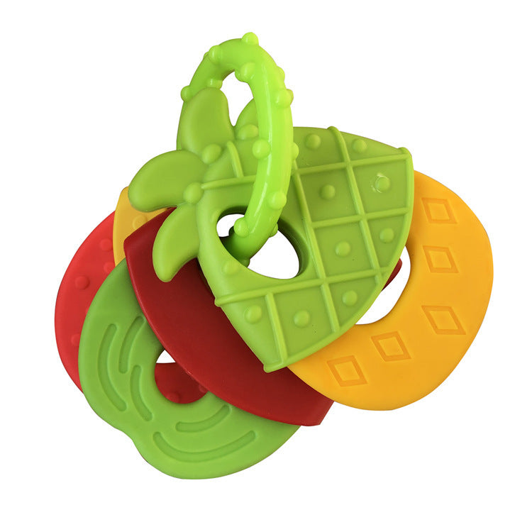 Soft Rubber Baby Grasp Ball Rattle - Sensory Toy