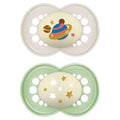MAM Glow-in-the-Dark Night Baby Pacifier (6-16 Months, 2-Pack)