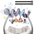 MONSTIME Musical Stroller and Car Seat Hanging Toy with Rattles and Teether