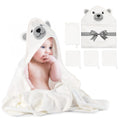 Momcozy Hooded Baby Bath Towel and Washcloth Set
