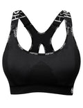 HOFISH Seamless Soft Nursing Sports Bra (Black, XL)