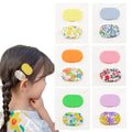 12-Piece Floral Cloth No-Slip Baby Girl Snap Hair Clips Barrettes Set