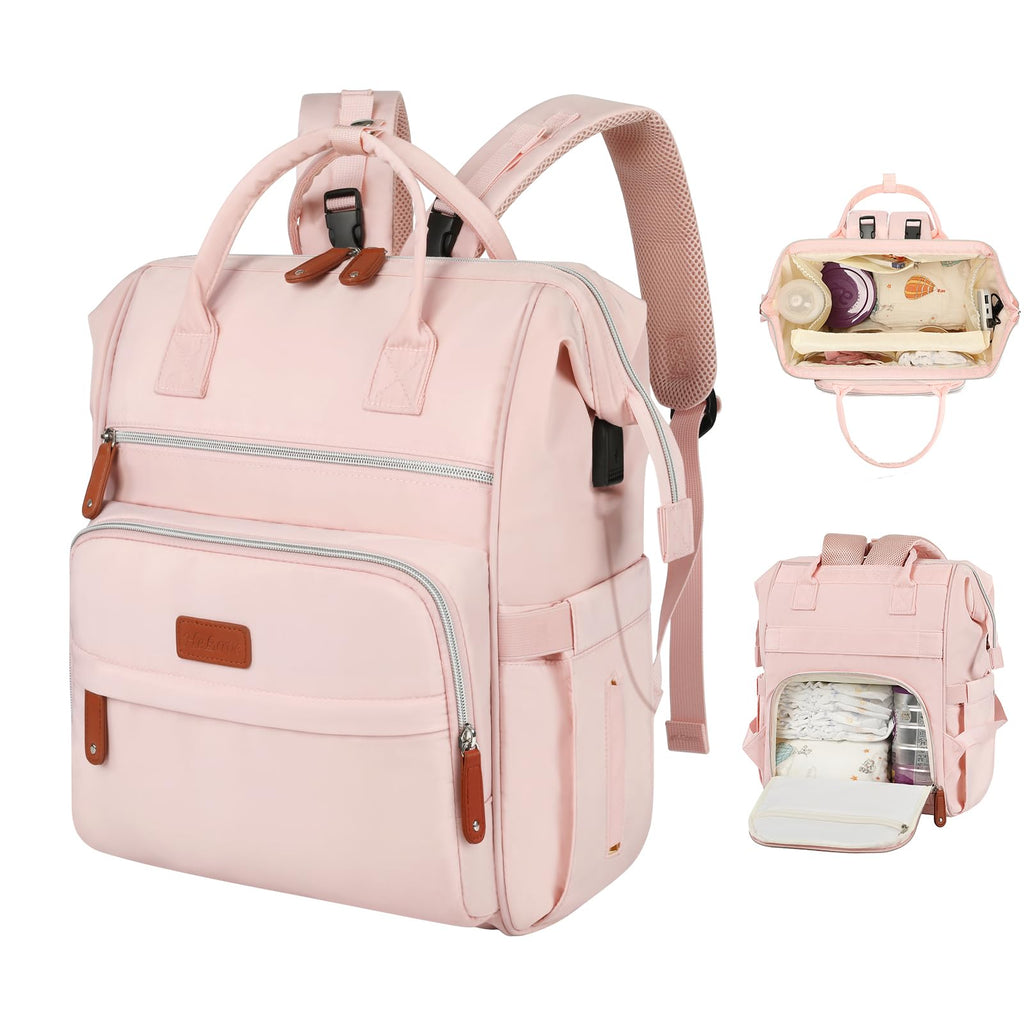 Multifunctional Waterproof Travel Diaper Bag Backpack with Changing Pad
