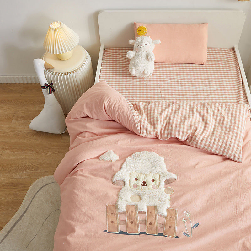 Cotton Embroidered Children's Bedding Set (6 Pieces)