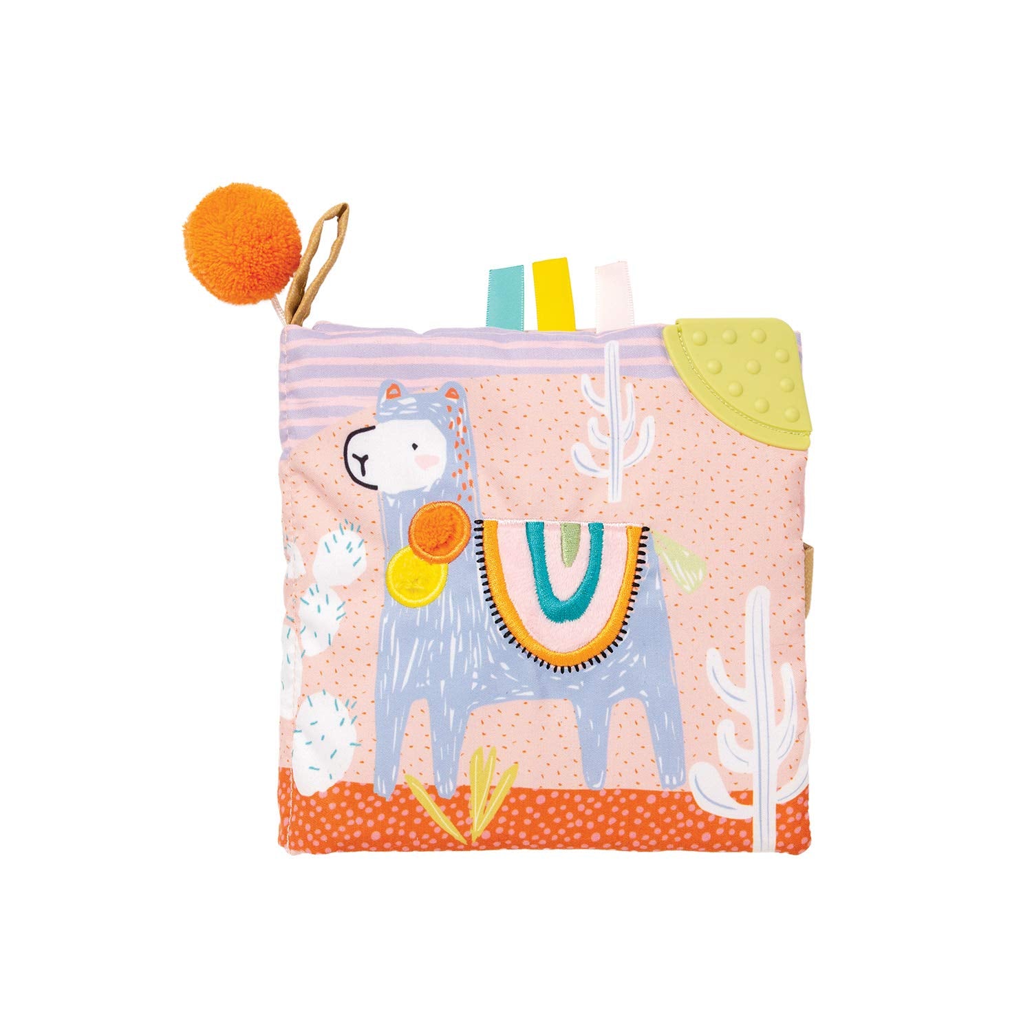 Manhattan Toy Llama Soft Baby Activity Book with Mirror