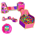 Playz 5-Piece Princess Play Tent, Ball Pit, and Tunnel Bundle