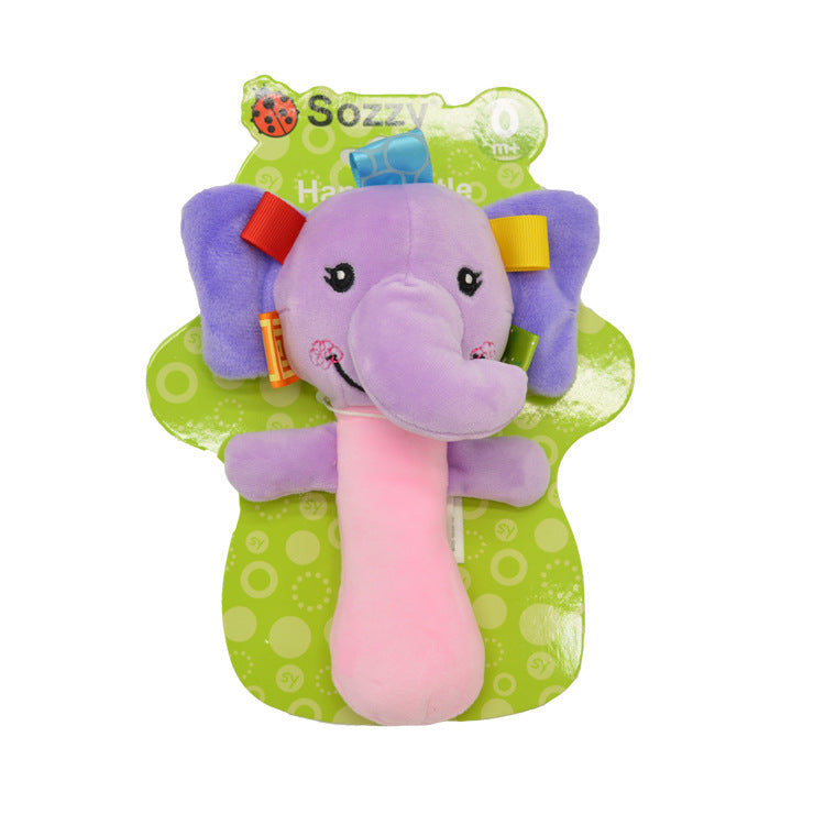 SOZZY Plush Baby Rattle Animal Handheld Toy