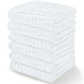 Cotton Muslin Baby Washcloths (6-Pack) - White