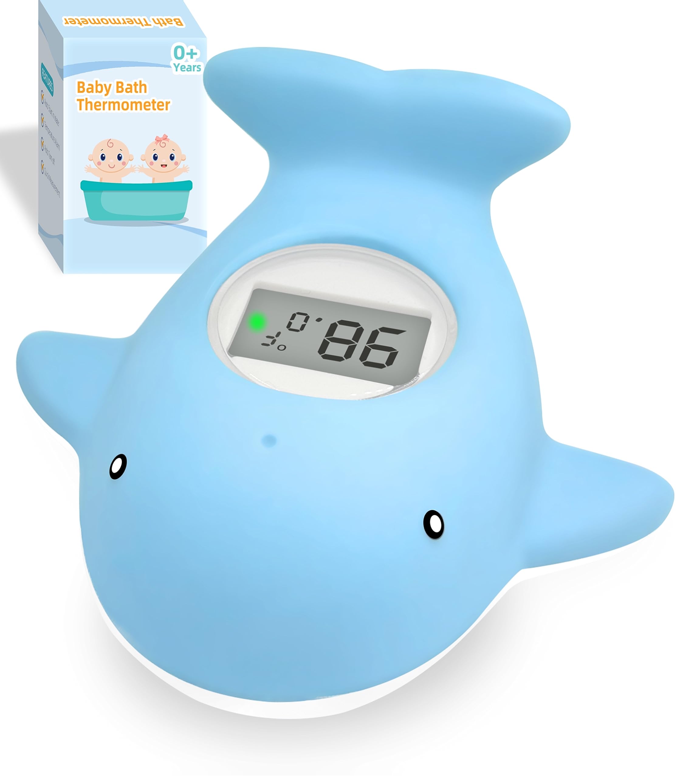 Floating Whale Baby Bath Water and Room Thermometer Toy
