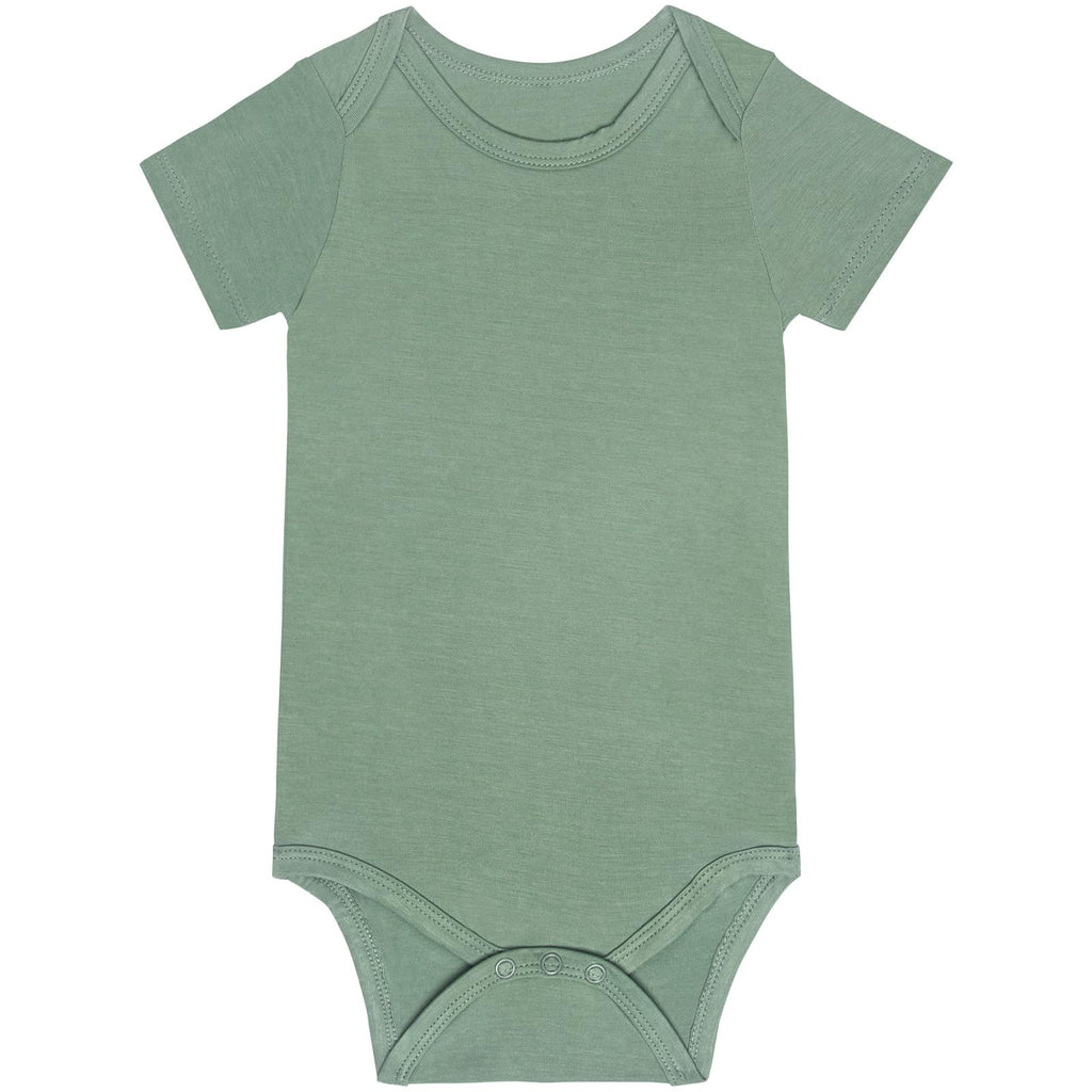 Gaiibbt Short-Sleeve Summer Infant Baby Romper & Bodysuit (Green, 6-12M)
