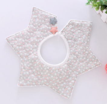 Star Bib - New Pure Cotton Waterproof Baby Bib